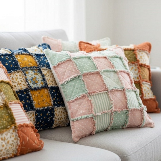 Мастер-класс по пошиву декоративной наволочки в лоскутной технике «Потрепыш»