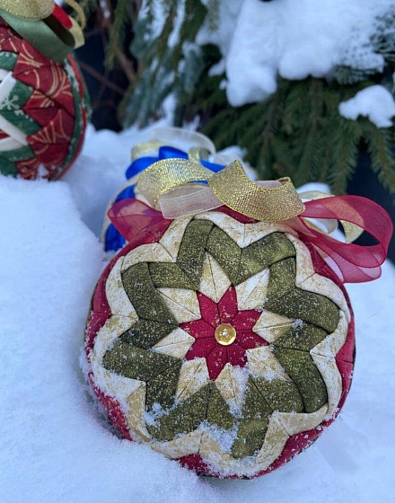 Мастер-класс по созданию игрушки на елку «Новогодний шар»