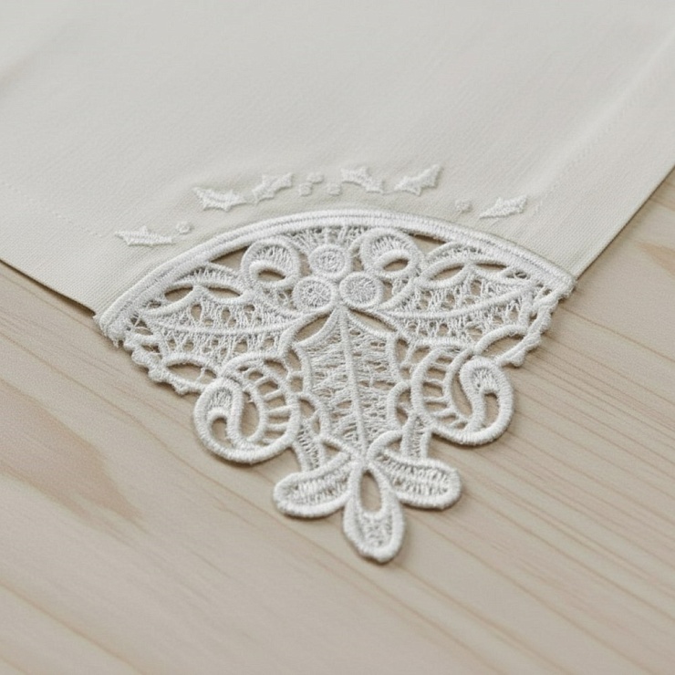Мастер-класс по созданию салфетки с кружевным уголком в технике ришелье