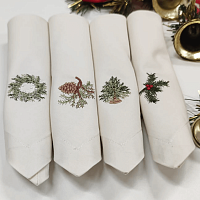 Мастер-класс «Комплект салфеток с вышивкой»