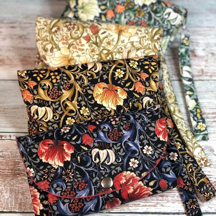 Текстильный клатч или кошелек