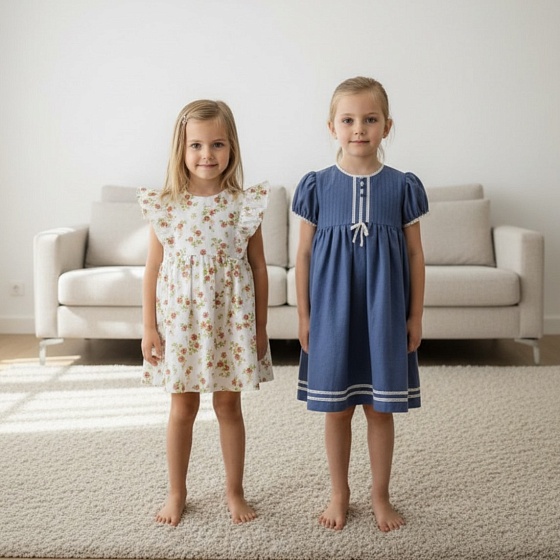 Детское платье: моделирование и пошив