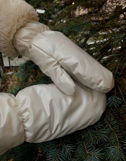 Варежки с утеплителем