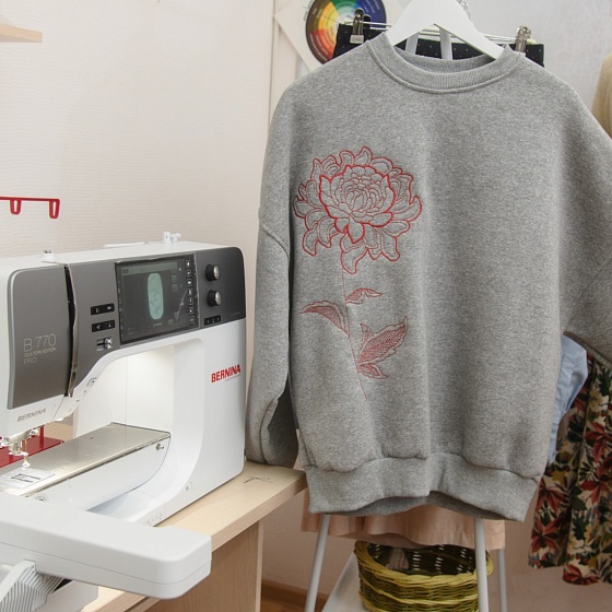 Индивидуальное занятие по работе на вышивальной машине